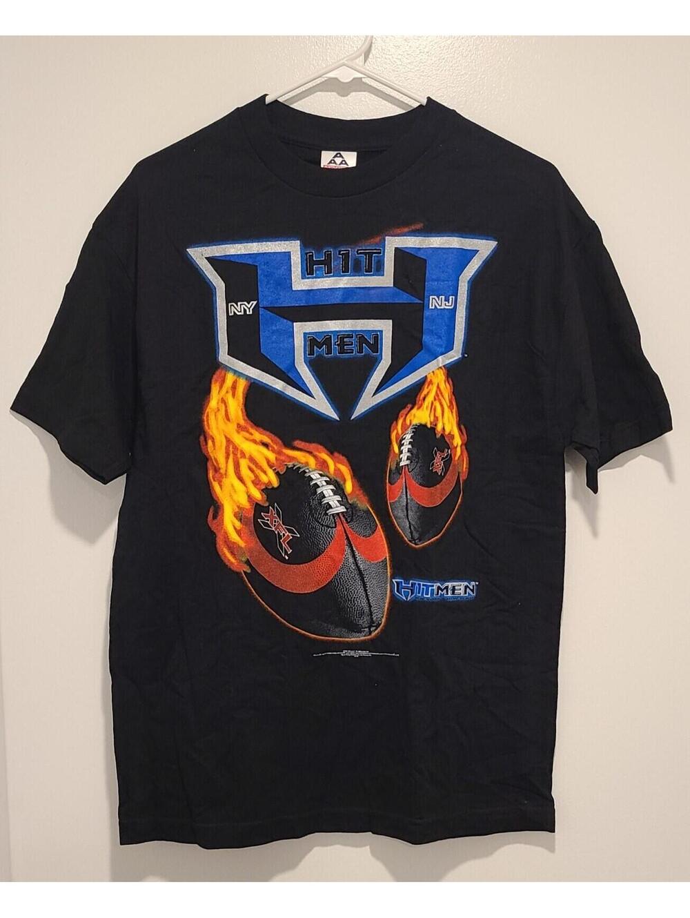 Original XFL New York New Jersey Hitmen Shirt Size Medium